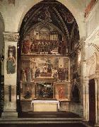 Domenicho Ghirlandaio Cappella Sassetti oil on canvas